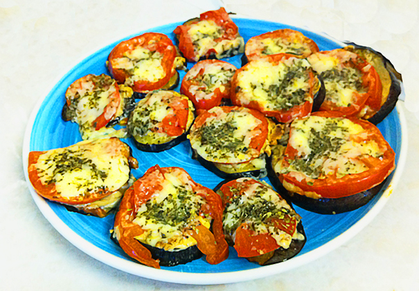 Grilled Aubergine with Tahini & Parmesan